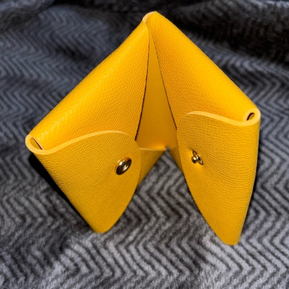 Fossil Mercer yellow vegan leather coin purse - Picture 3 of 11